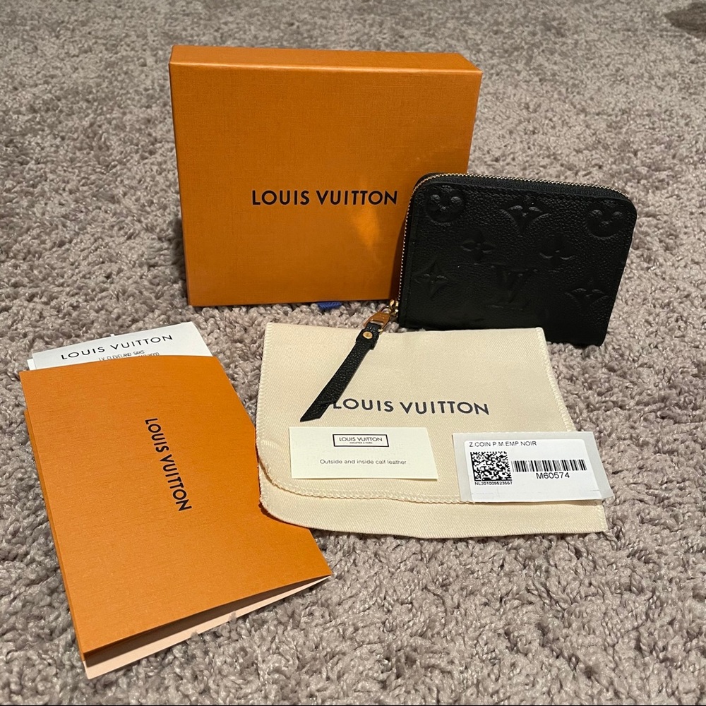 Louis Vuitton Zippy Coin Purse Empreinte Noir